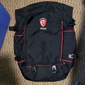 MSI Gaming G Series Black Backpack with Red Highlights